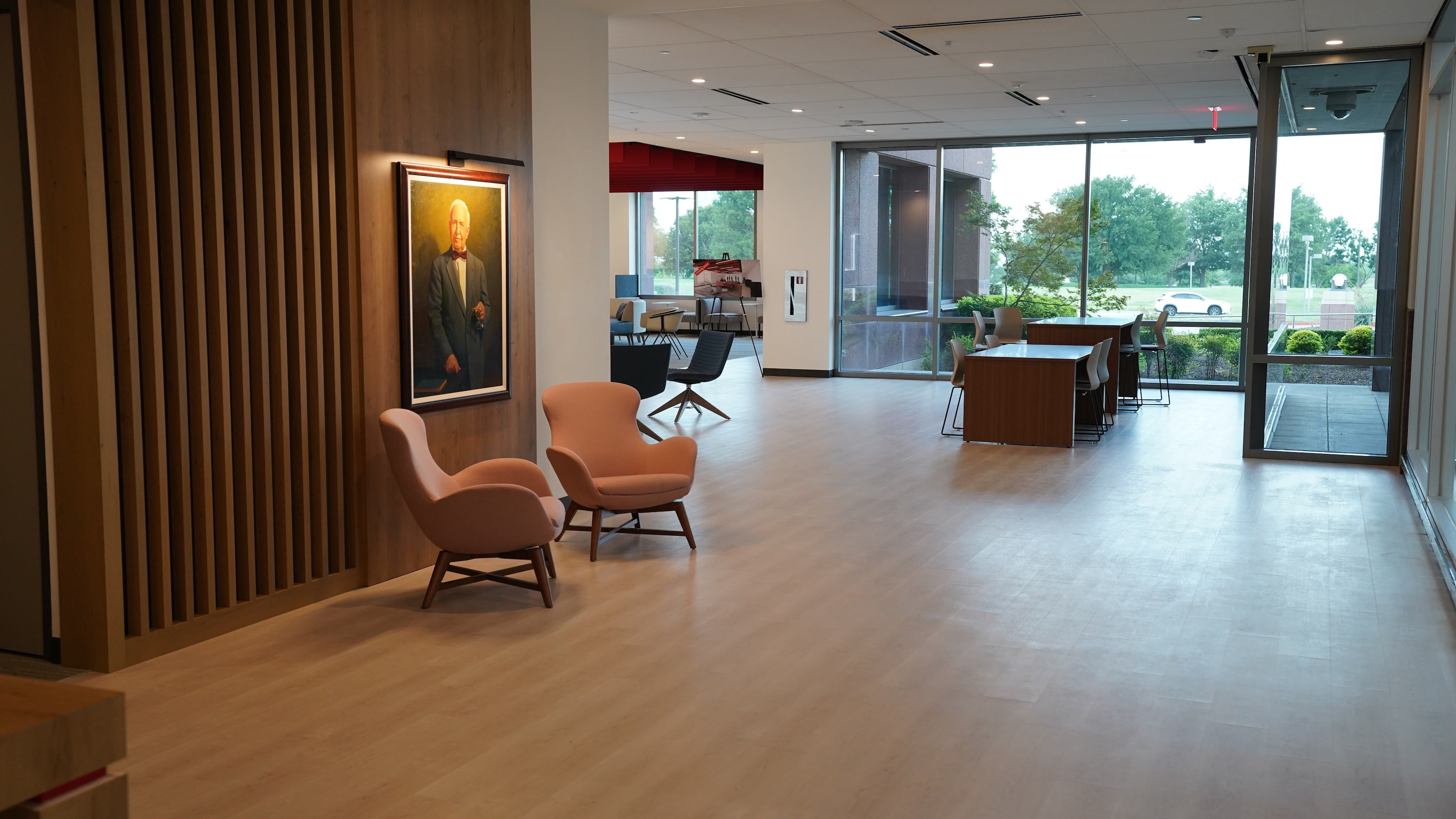 A portrait of James Cash Penney hangs in the newly remodeled JCPenney headquarters in Plano.