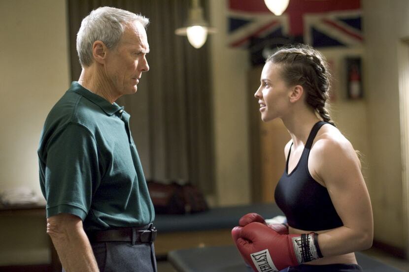 Clint Eastwood and Hilary Swank in "Million Dollar Baby"