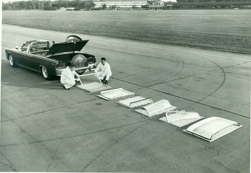 The car, a joint venture between Ford and partner Hess & Eisenhardt, is shown here being...