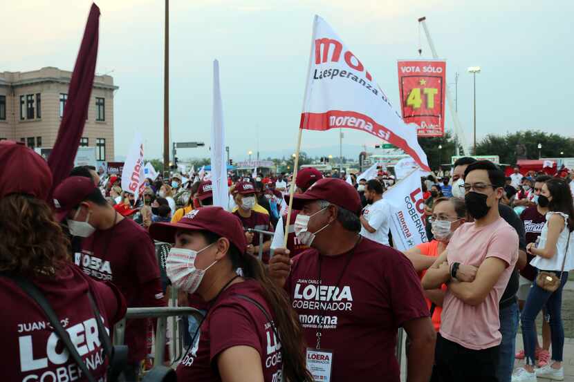 Morena supporters gathered May 30 in the city of Chihuahua to hear the promises of Chihuahua...