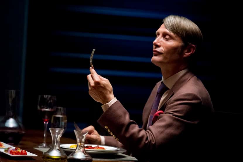 Danish actor Mads Mikkelsen as Dr. Hannial Lecter in a scene from the TV series, "Hannibal." 