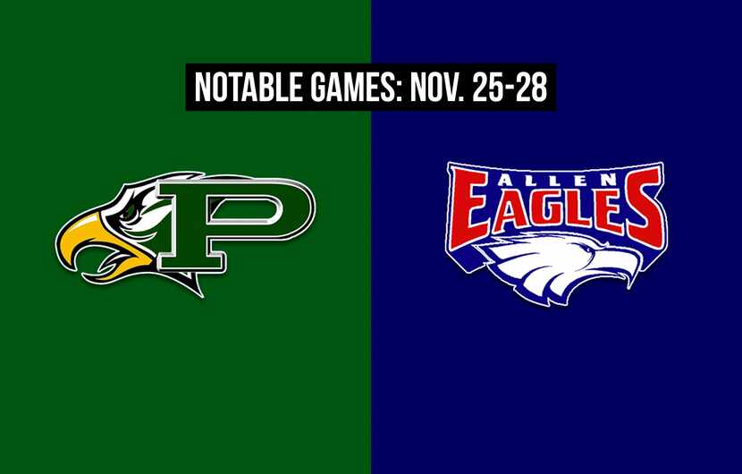 Notable games for the week of Nov. 25-28 of the 2020 season: Prosper vs. Allen.