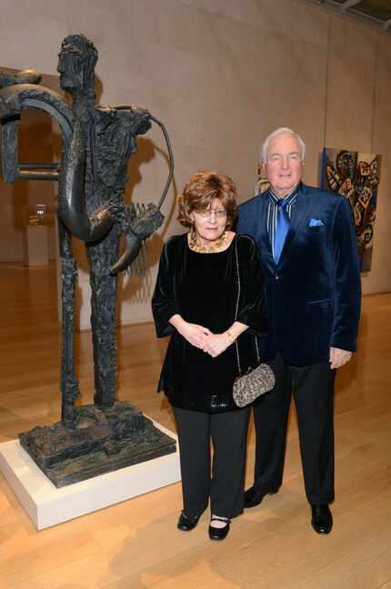The late Nona Barrett and Richard Barrett, photographed at the Nasher Sculpture Center on...