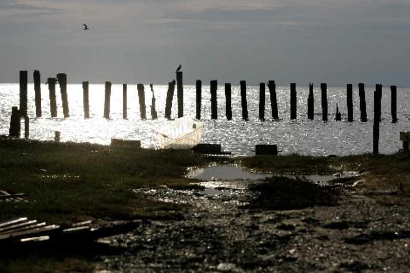 A plane crashed into Trinity Bay near the town of Anahuac. 