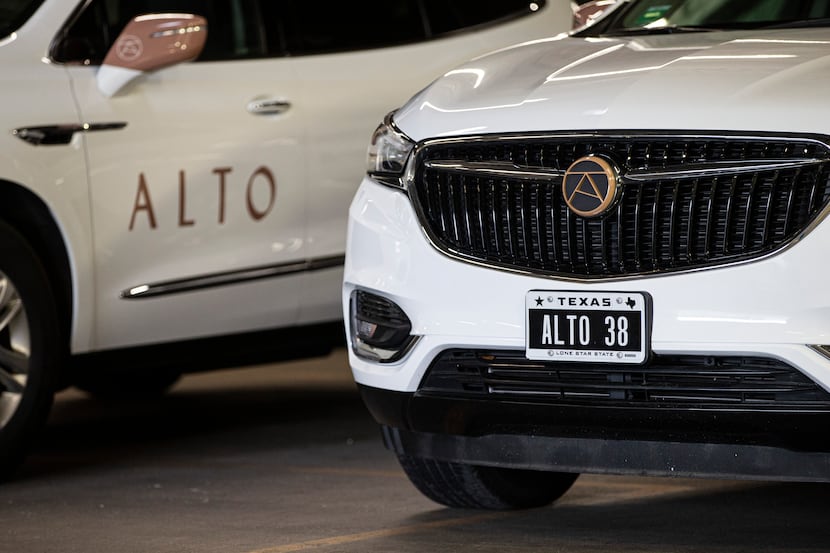 Ride-hailing service Alto maintains a fleet of SUVs at the company's operations center in...