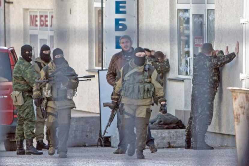 
Russian forces arrested Ukrainian army officers Tuesday in Simferopol. Russian President...