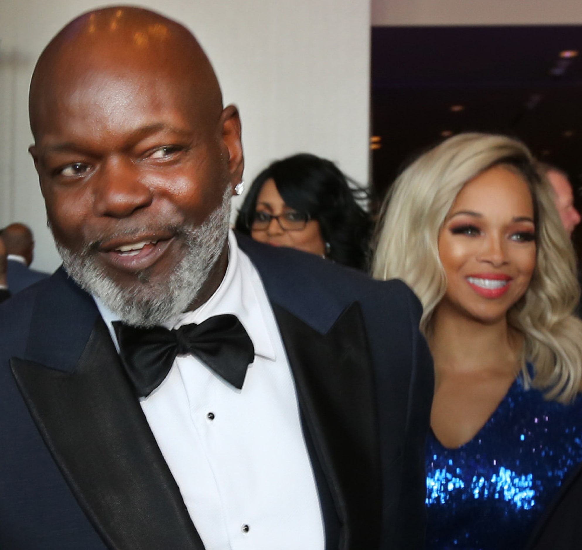 Emmitt and Pat Smith arrive at the red carpet walk at the 8th Annual Emmitt Smith Celebrity...