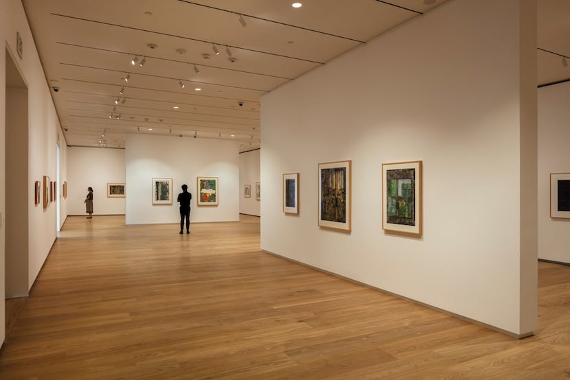 Brown Foundation Gallery featuring "The Condition of Being Here: Drawings by Jasper Johns."
...