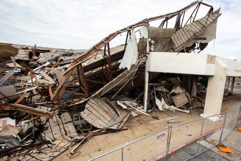 The Marsh Lane Plaza shopping center remains in complete disrepair from damage sustained...