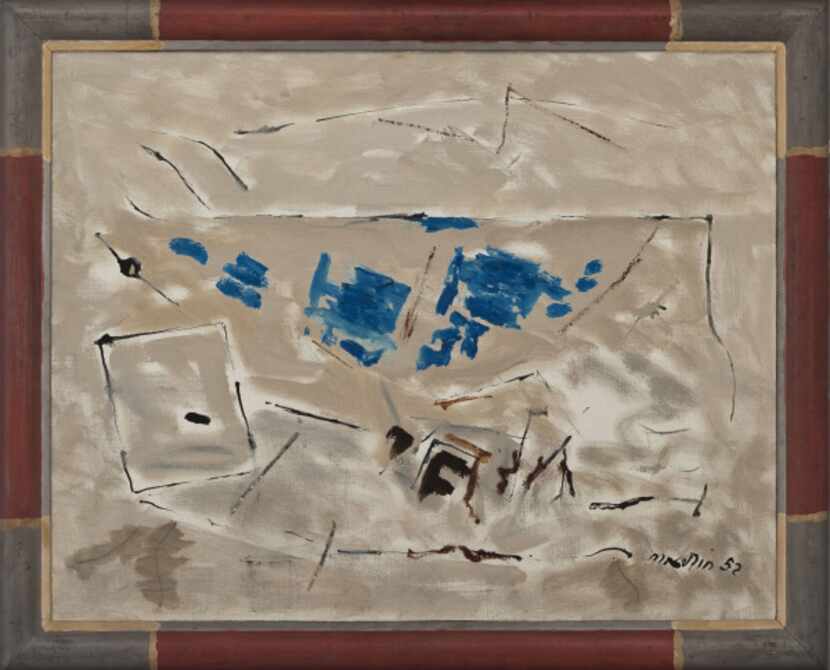 John Marin (1870-1953) 
Movement: Grey and Blue, 1952 
Oil on canvas
