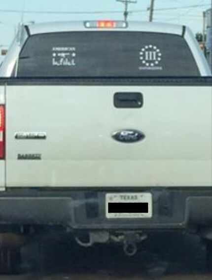 CAIR-DFW says the driver of this truck threatened one of its employees this week.