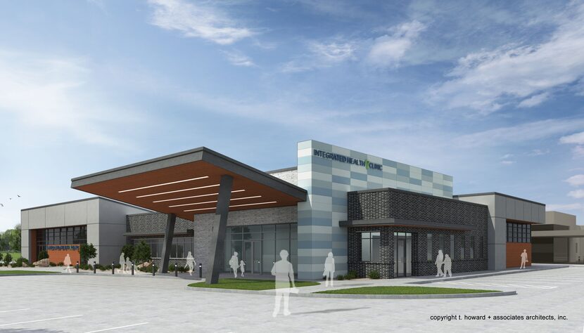 T. Howard+Associates' rendering of a new health clinic for southern Dallas.