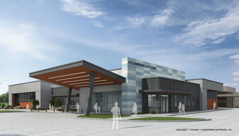 T. Howard+Associates' rendering of a new health clinic for southern Dallas.