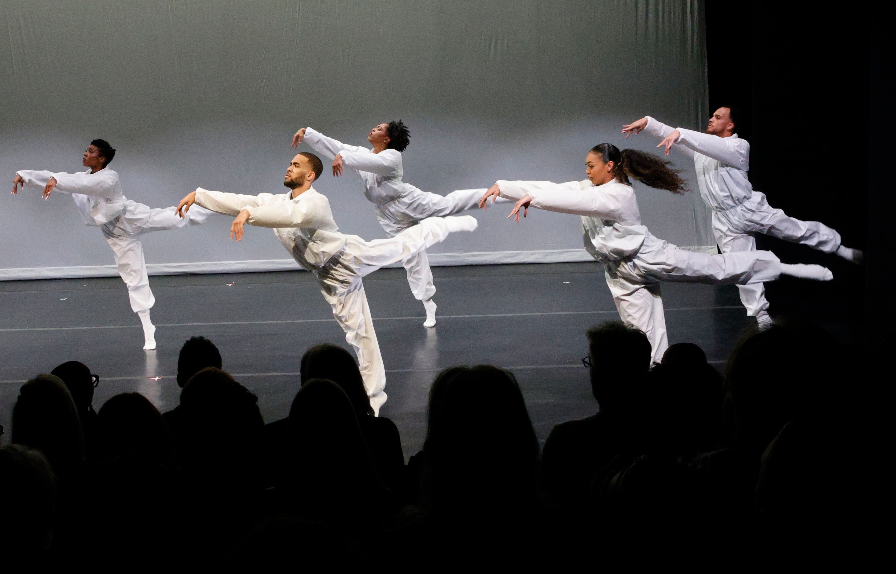 Former Dallas Black Dance Theatre dancers perform “ Psychological Warefare: A Carte...