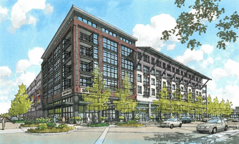 The Belt & Main development on Richardson's Main Street will include apartments and retail.
