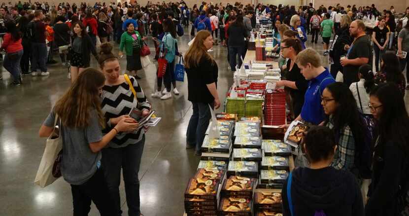 Thousands of young book fans came out to the North Texas Teen Book Festival at the Irving...