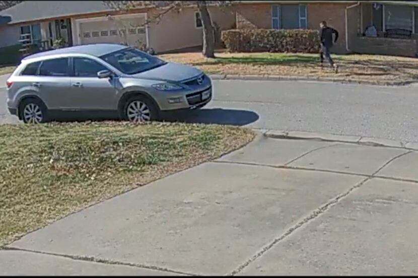 Footage from a neighboring residence showed the pursuit of a man who was shot by Fort Worth...