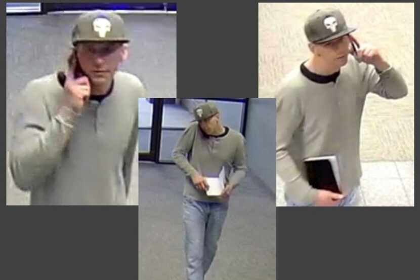 Images of suspect in the Nov. 8, 2018, robbery of Bank of Texas at 333 W. Campbell Road in...