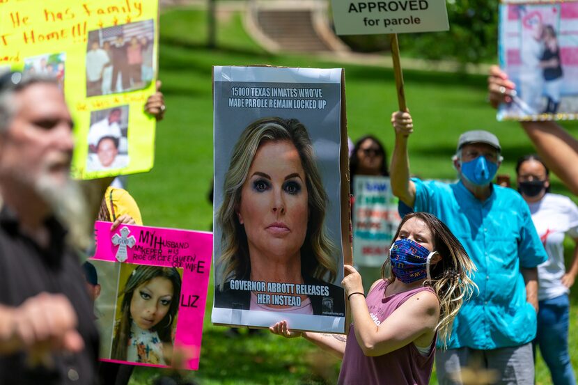 Crystal Mohr, 26, attends a rally with others to show support for those incarcerated in...