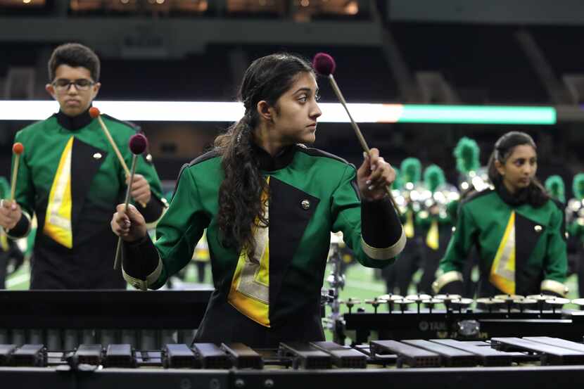 Lebanon Trail High School performs during the fourth annual Frisco ISD Marching Band...