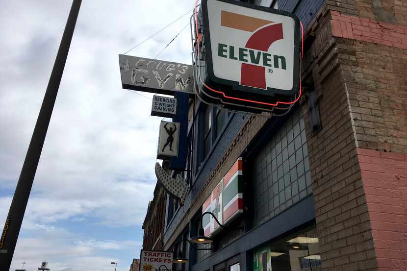 A 7-Eleven at Commerce and Harwood in downtown Dallas, Wednesday, Nov. 6, 2019.