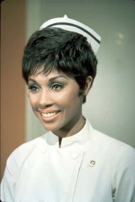 Diahann Carroll in the NBC show Julia, which  ran from 1968 to 1971. 