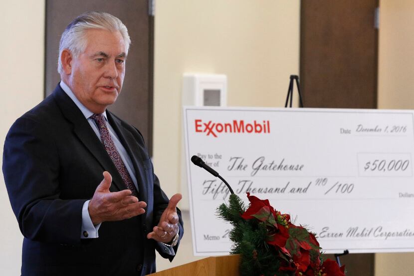 Rex W. Tillerson, chairman and chief executive officer of Exxon Mobil Corporation, presented...