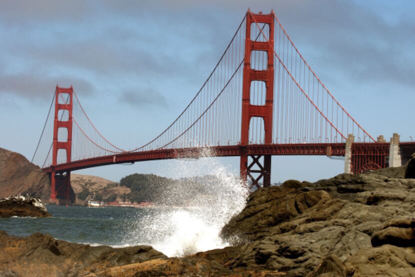 In its 75-year span, the Golden Gate Bridge served as a picturesque backdrop for Jimmy...