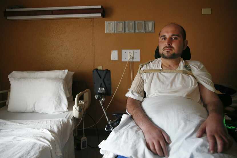 Mahir Ahmad Amiri in his room at the Meadows Health and Rehabilitation Center on  Jan. 2,...