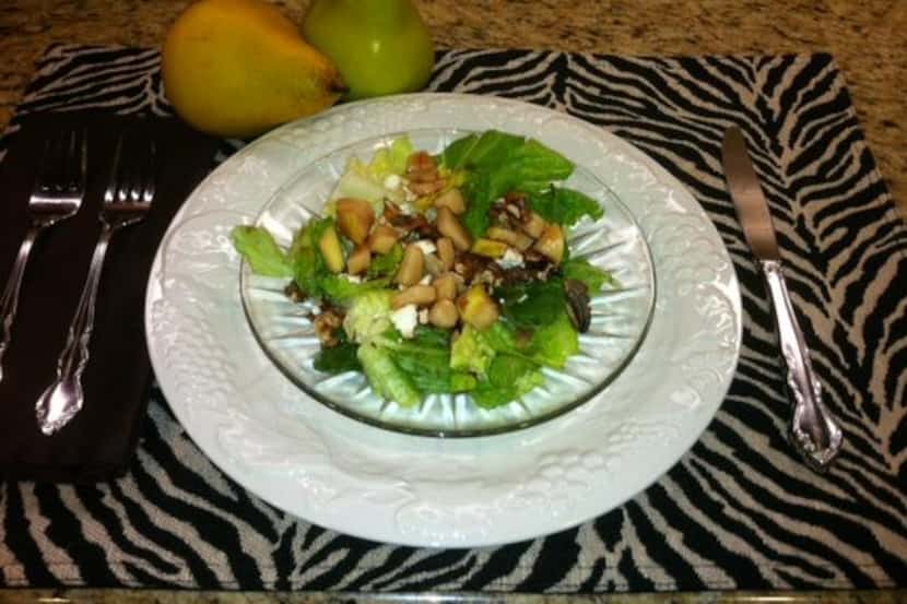 This grilled pear salad combines the in-season Bosc variety with mixed greens, bacon and...
