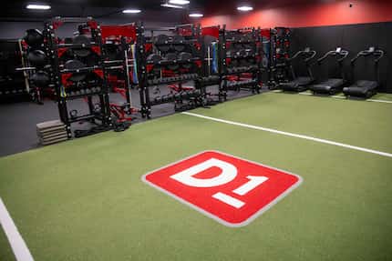 Fitness equipment at D1 Training photographed during the gym’s open house on Saturday, May...