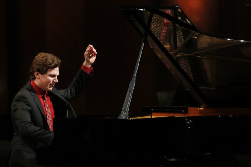 Jayson Gillham perfoms during  Sunday's preliminary round of the fourteenth Van Cliburn...