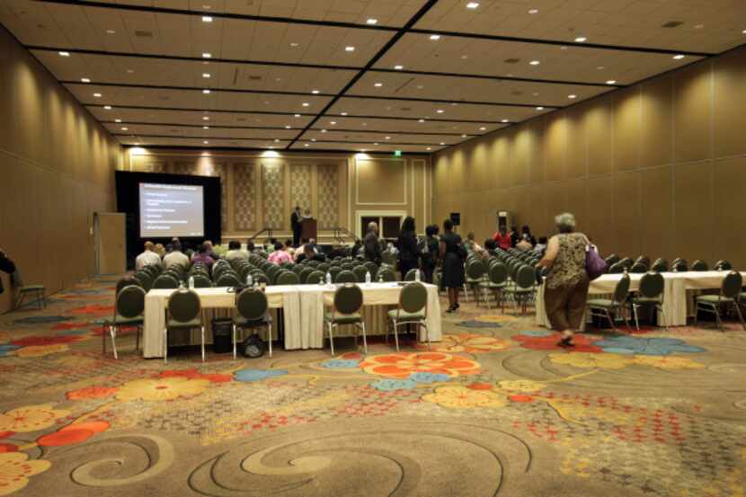 DISD paid $2,406 to rent the Hilton Anatole's Grand Ballroom and equipment for a June 7...