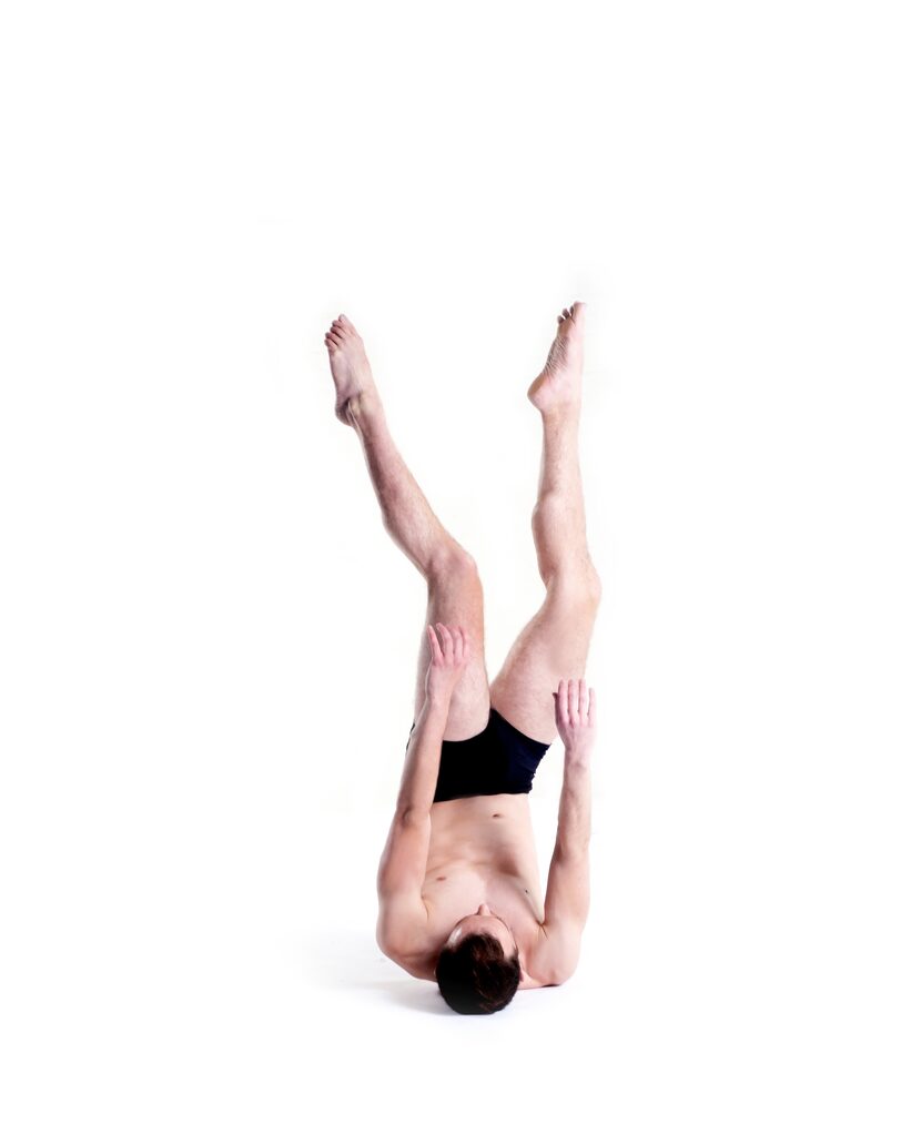 Bruce Wood Dance company member Weaver Rhodes in artistic director Joy Bollinger's new work...