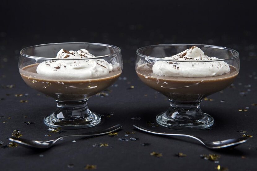 
Dark chocolate espresso panna cotta
