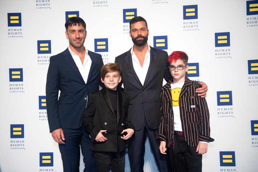 El cantante y activista Ricky Martin, agasajado con el Premio Visibilidad de la Human Rights...