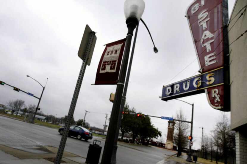Downtown Irving staple Big State Drug located in the Downtown Irving Heritage Crossing...