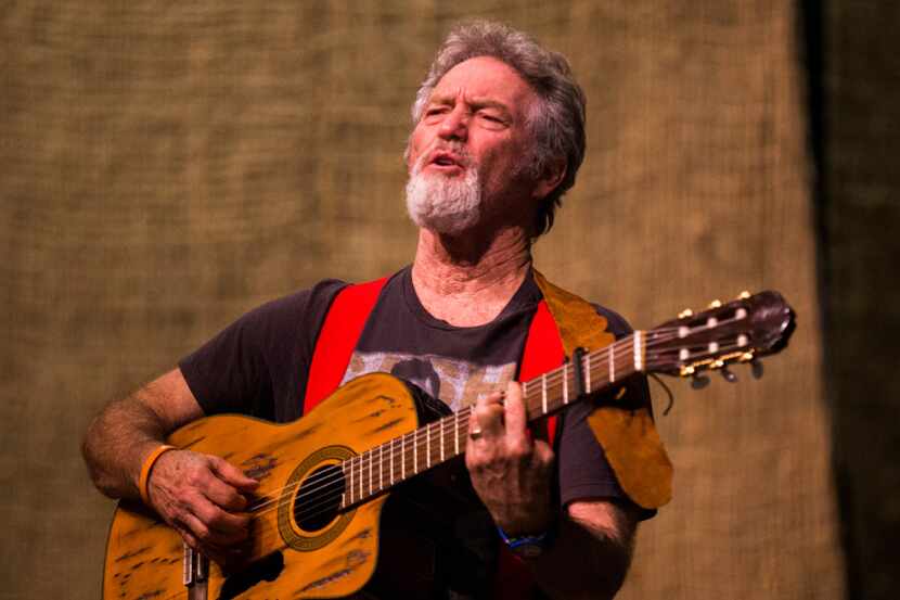 Grammy Award-winning country music star Larry Gatlin, who plays the Old Ranger, performs...