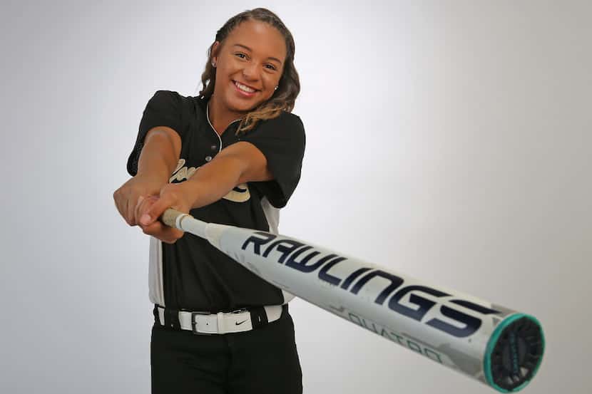 The Colony sophomore shortstop Jayda
Coleman led the Dallas area with a .714 batting average...