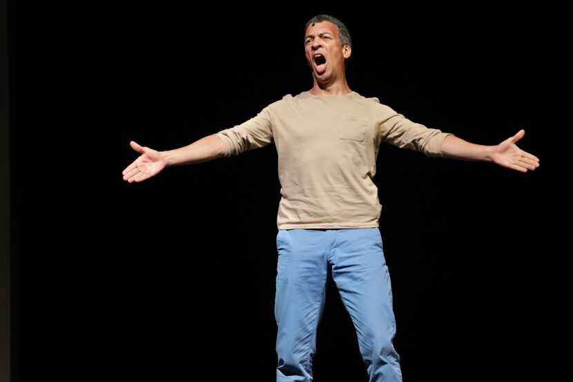 Roderick Williams performs in the Dallas Opera's production of "Sunken Garden," by Michel...