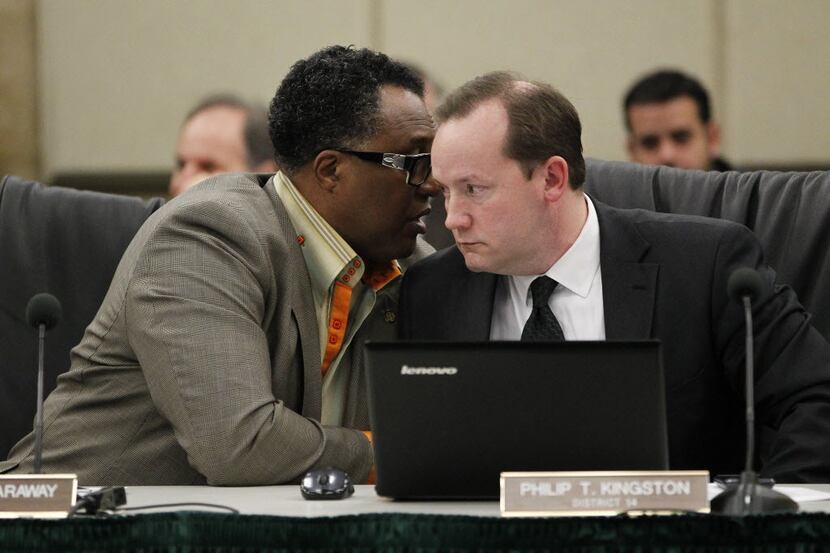 The Dallas City Council voted Tuesday morning, January 21, 2014, for interim city manager...