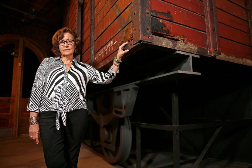 Julie Berman, a speaker of the second generation of Holocaust survivors, poses for a...