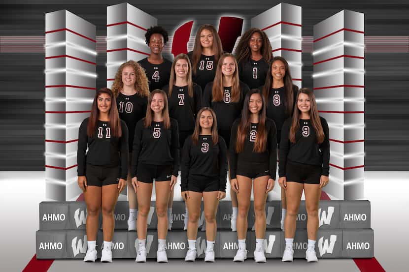 Members of the 2018 Wylie Lady Pirates volleyball team: (front row, l-r) Giana Uvence, Sarah...