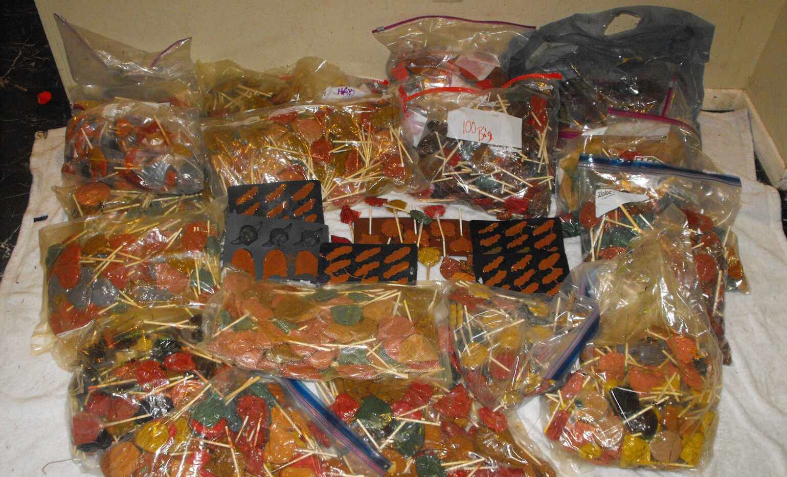 Nearly $1 million worth of meth lollipops were found in a home in Spring, near Houston on...