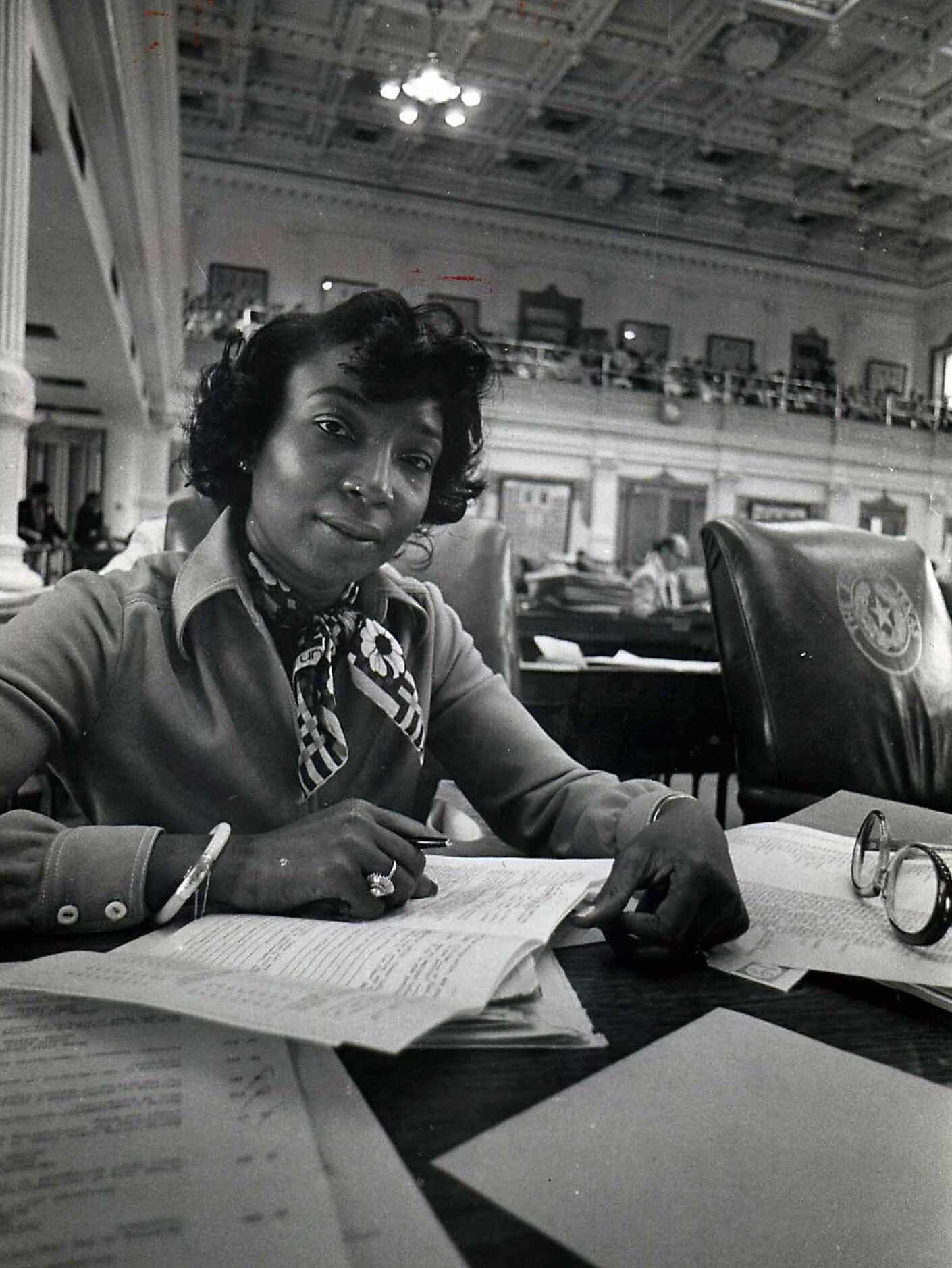 State Rep. Eddie Bernice Johnson pictured in in the Texas House circa 1974.