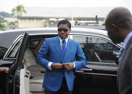 This file photo taken on June 24, 2013 shows  Teodoro (aka Teodorin) Nguema Obiang Mongue,...