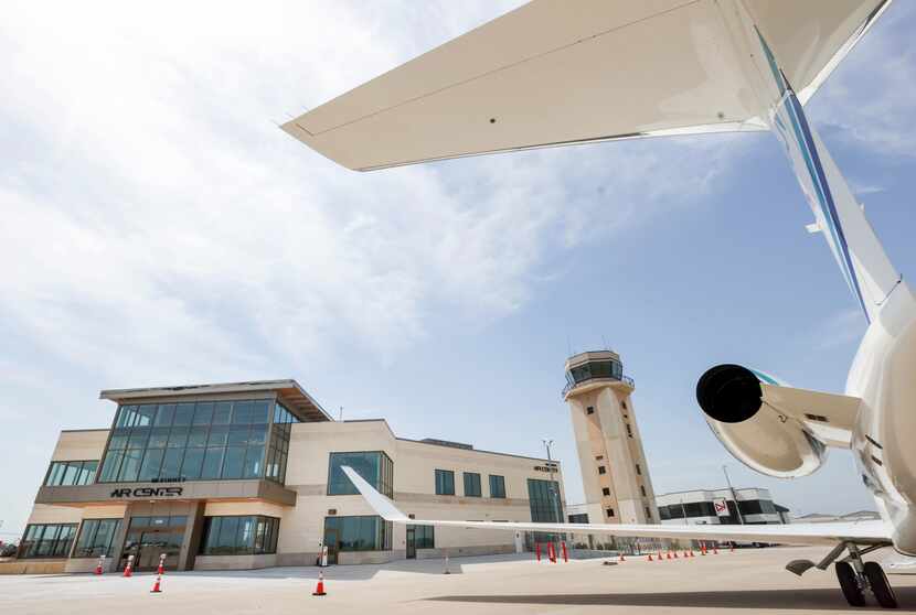The expansion of McKinney National Airport remains under construction on Thursday, July 20,...