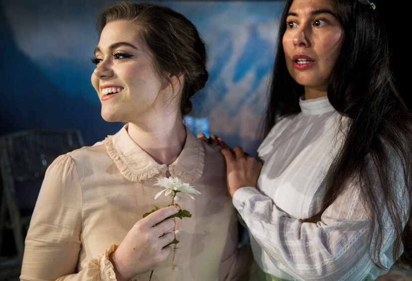 Lauren Floyd (left) as Hilde and Stephanie Cleghorn Jasso as Bolette in The Lady from the...