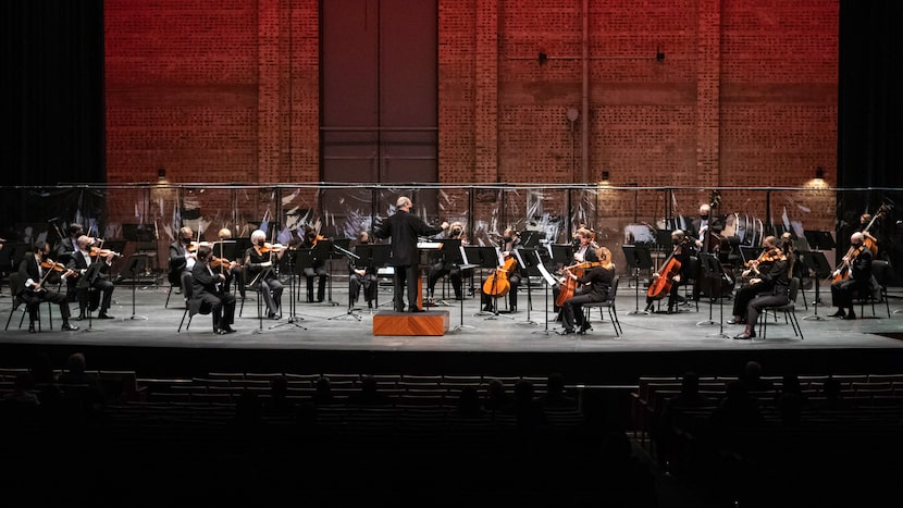 Principal guest conductor Robert Spano leads the Fort Worth Symphony Orchestra at the Will...