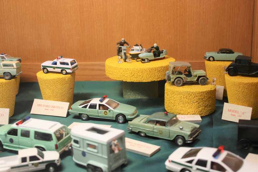 Models at the museum show various vehicles used over the years by Border Patrol agents. 